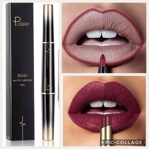 Matte lipstick with Lip Liner pencil lipstick